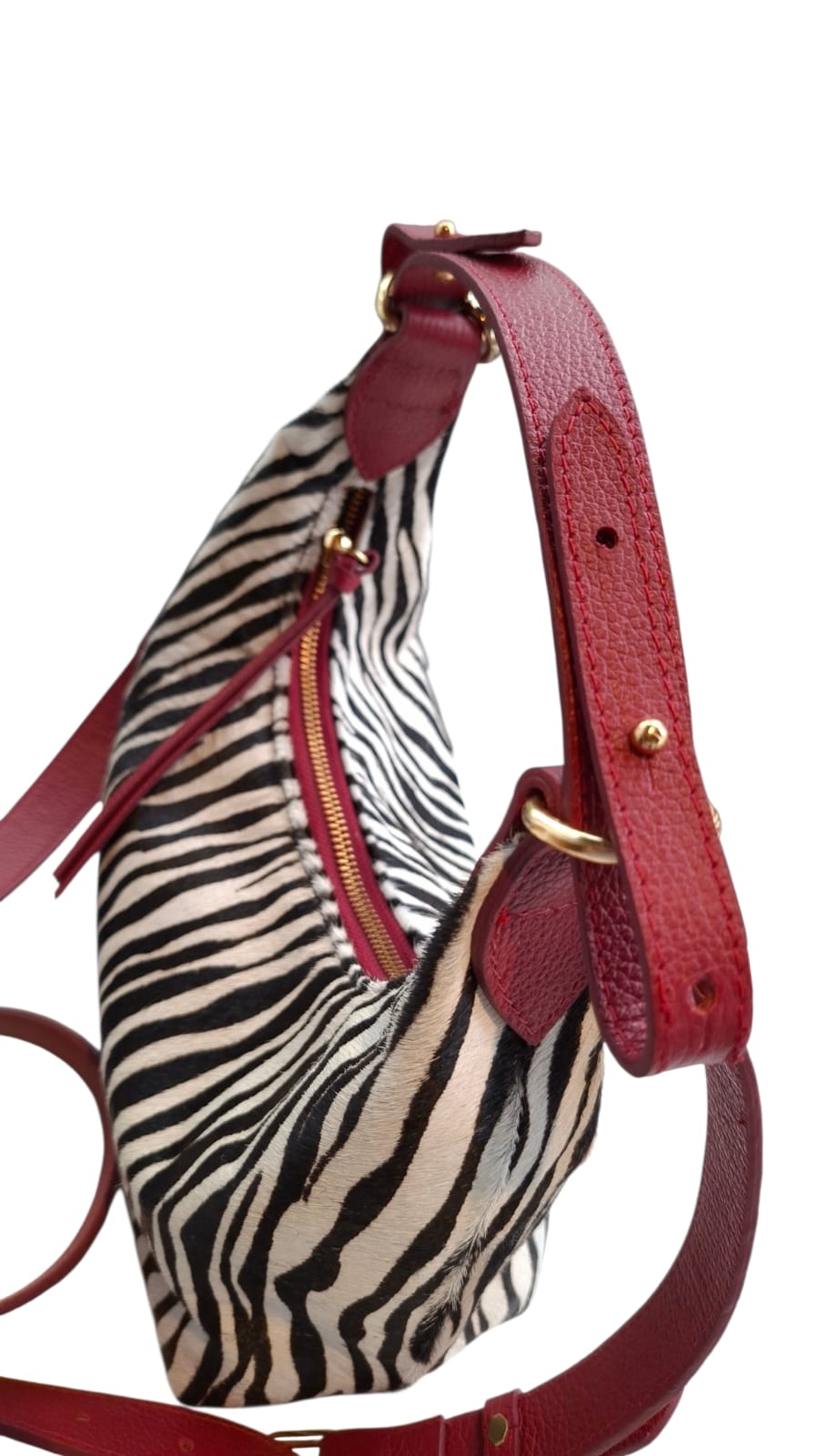 Bolsa Tulipa em Couro (Zebra)