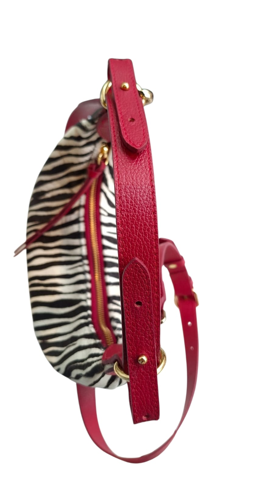 Bolsa Tulipa em Couro (Zebra)