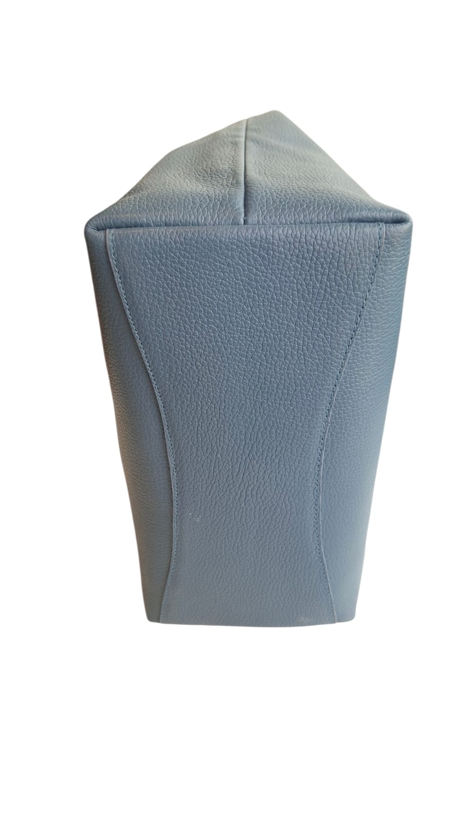 Bolsa Tulipa em Couro (Azul Indigo)