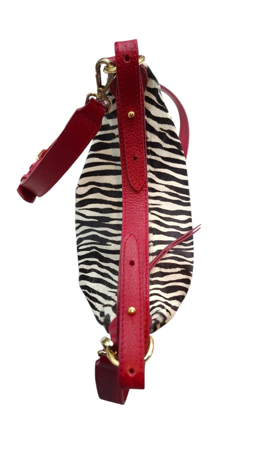 Bolsa Tulipa em Couro (Zebra)