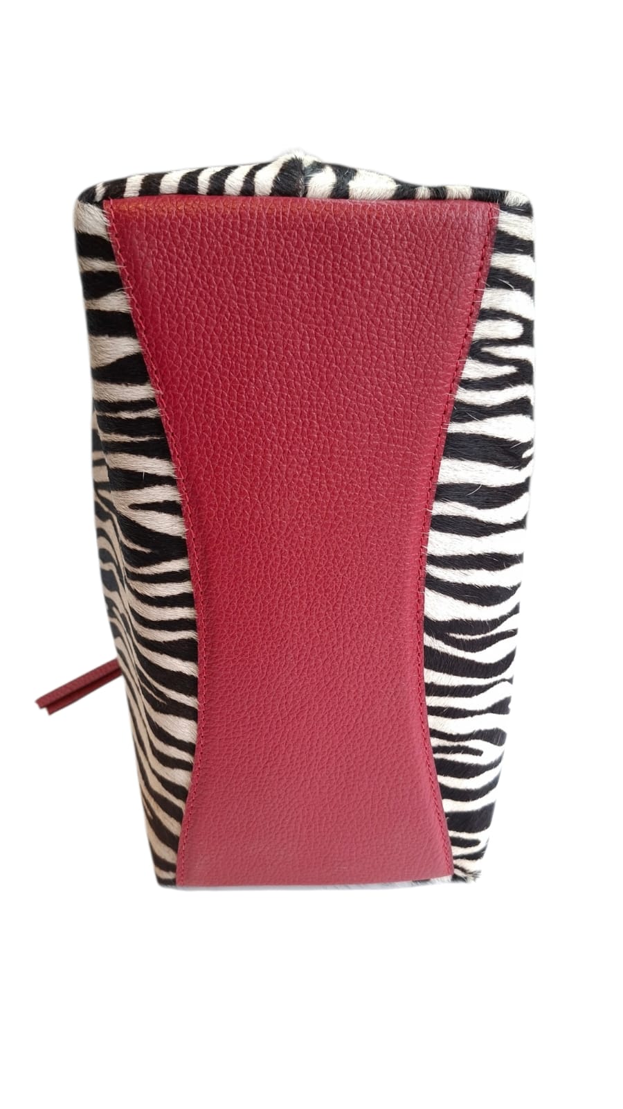 Bolsa Tulipa em Couro (Zebra)