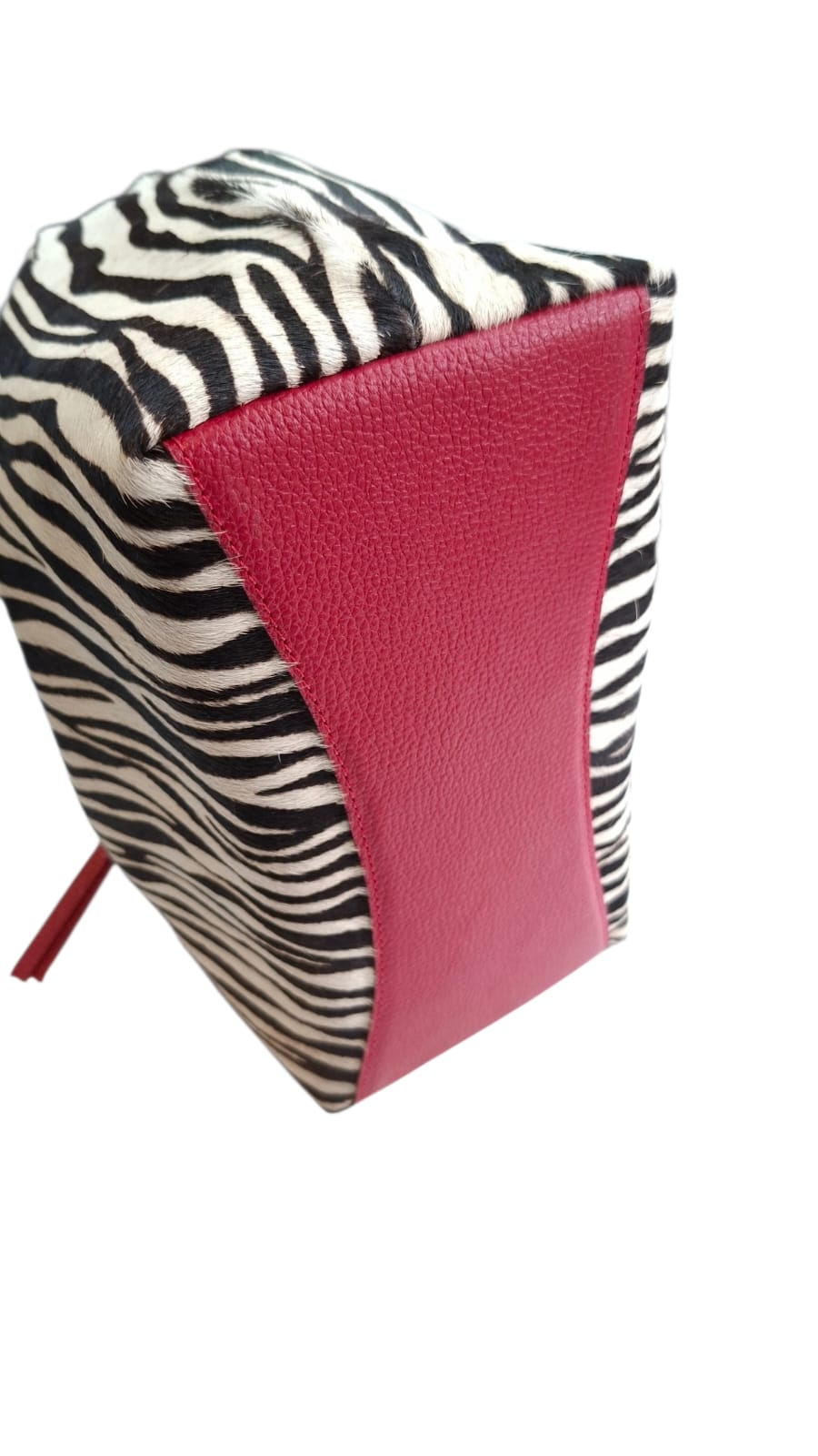 Bolsa Tulipa em Couro (Zebra)