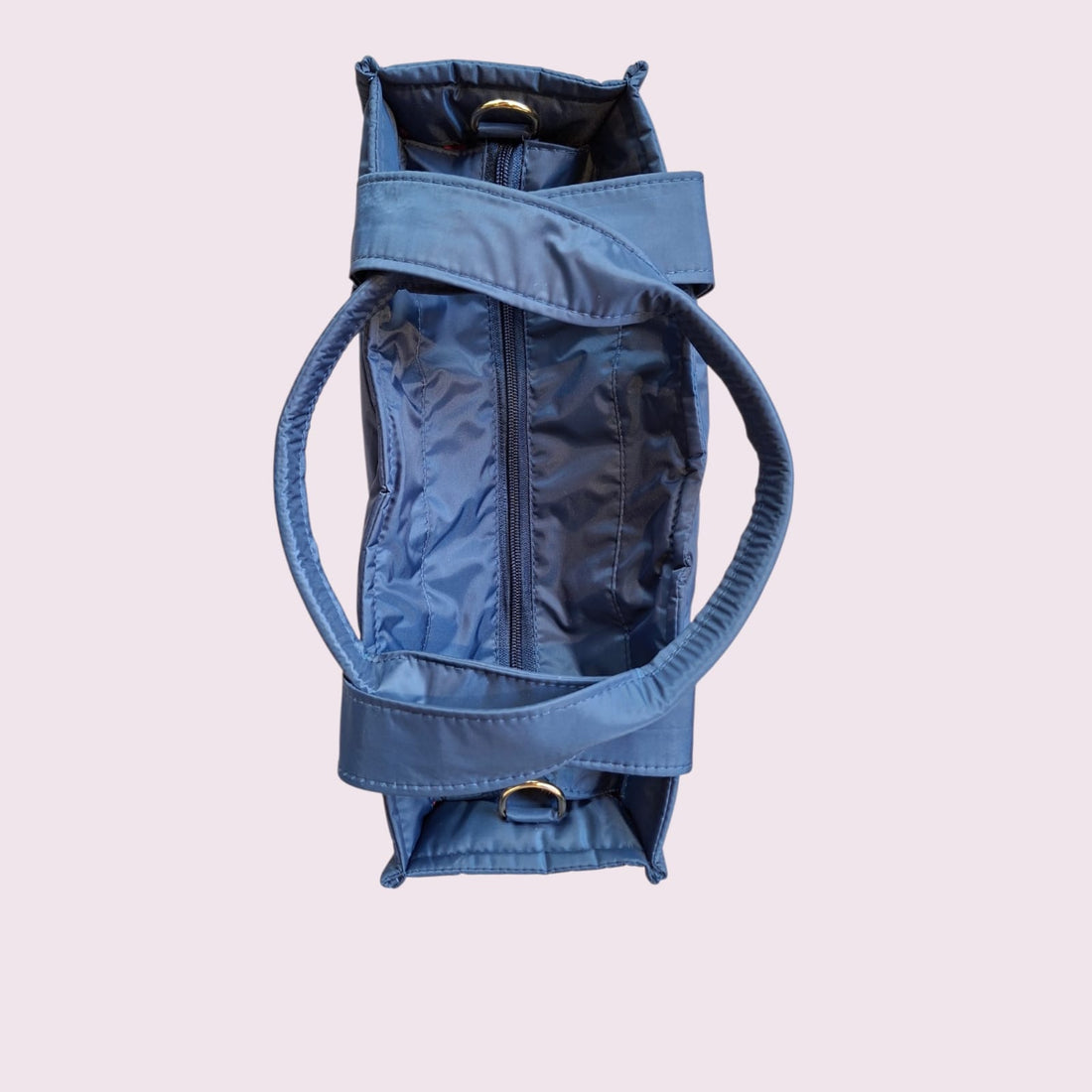 Bolsa TOTE de Nylon - Marinho (forro pink)