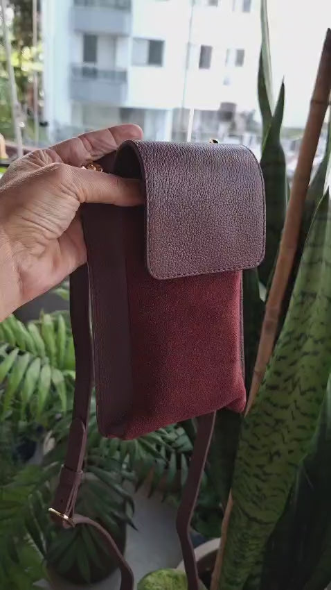 Bolsa Porta Celular (Vinho)