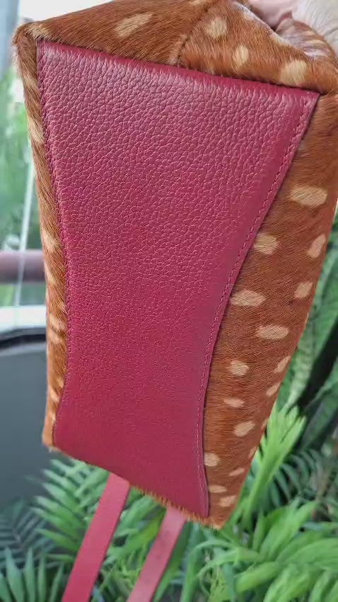 Bolsa Tulipa em Couro (Bambi)